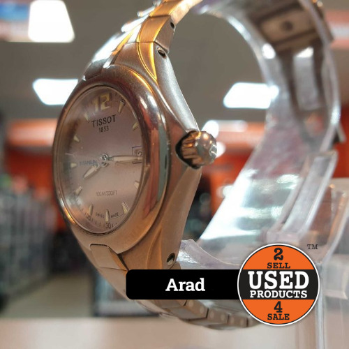 Ceas de dama Tissot T740 Titanium, 21.5mm, Quart - imagine 3