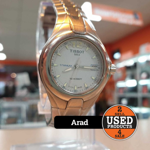 Ceas de dama Tissot T740 Titanium, 21.5mm, Quart