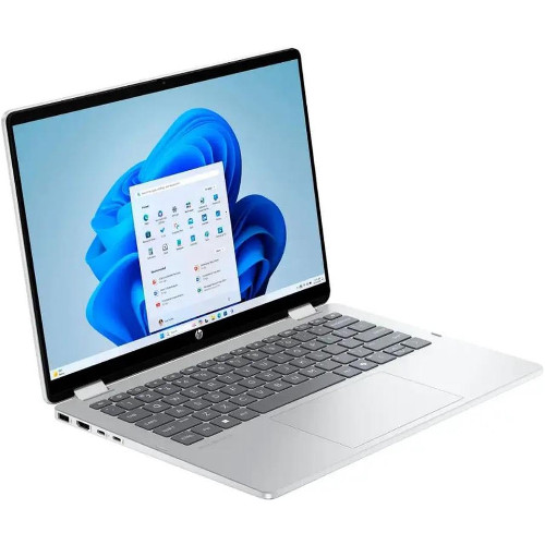 Laptop 2-in-1 HP OmniBook 5 Flip 14-fp0014na, Display 14 inch 2K, TouchScreen, Intel Core i3-1315U 6-Core, 4.5GHz, 8 Gb RAM LPDDR5, SSD 480 Gb NVMe, Intel UHD Graphics, USB 3.2, USB-C, HDMI, Jack 3.5mm, Galcier Silver