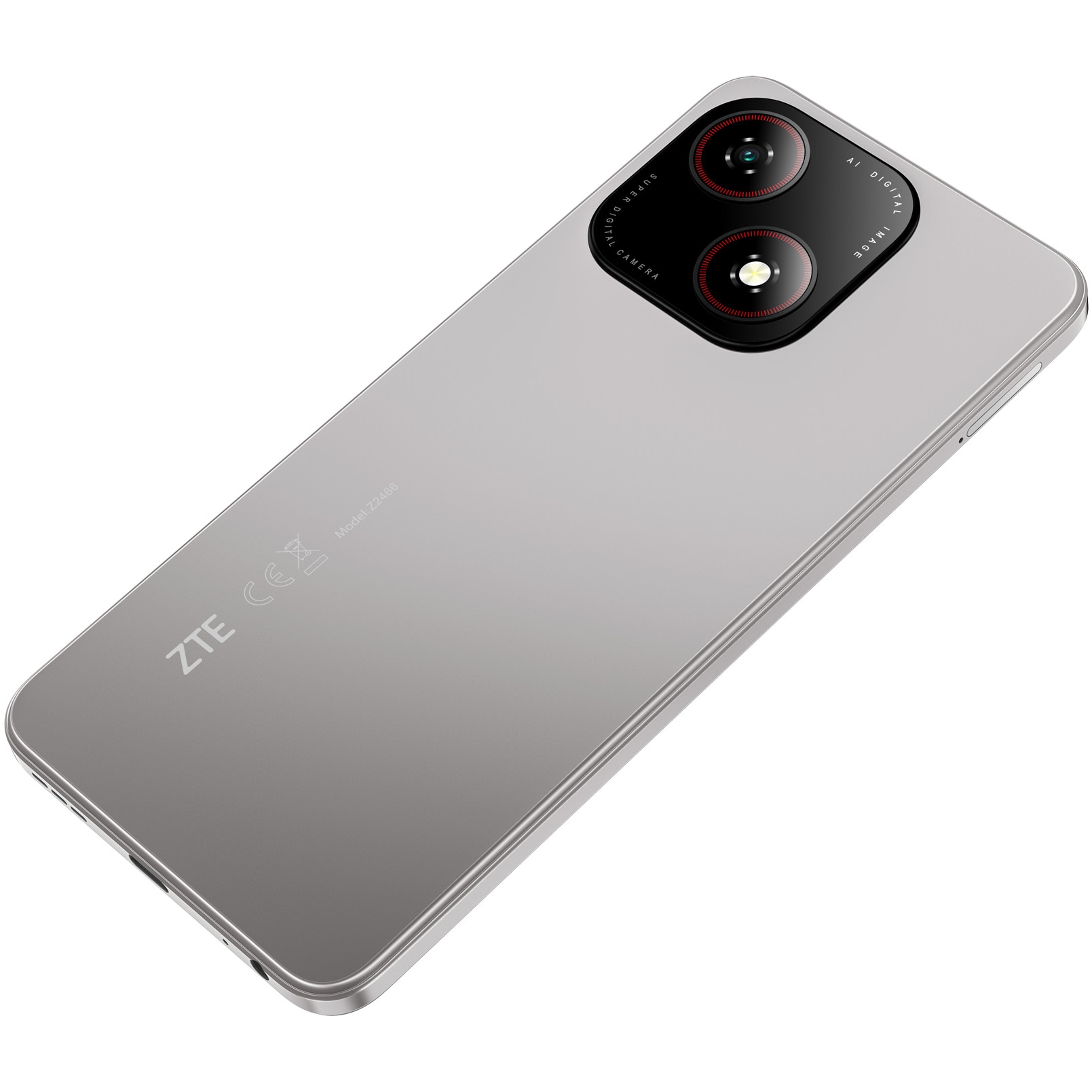 Telefon Mobil ZTE Blade A35e, Dual SIM, 2+4 GB RAM, 64GB, 4G, Silvery Gray - imagine 2