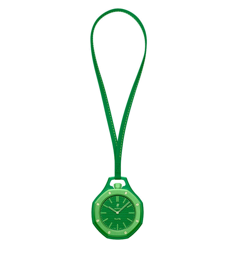 Ceas De Buzunar Swatch x Audemars Piguet SSX03G100N, Bioceramic, Royal Pop, Automatic, Green Eight - imagine 5