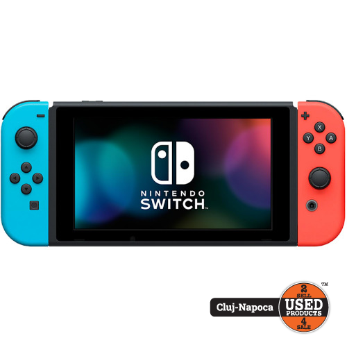 Set Controller Joy-Con Nintendo Switch, Neon Red-Blue - imagine 2
