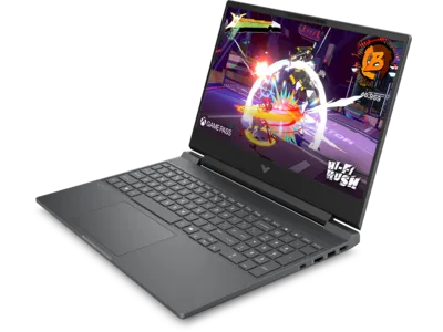 Laptop Gaming HP Victus 15-fb3000na, Display IPS 15.6 inch, FHD, 144Hz, AMD Ryzen AI 5 340 6-Core, 16 Gb RAM DDR5, 5600MHz, SSD 480 Gb NVMe, NVIDIA GeForce RTX 5050 8 Gb, USB 3.2, USB-C, HDMI, Ethernet, Jack 3.5mm - imagine 2