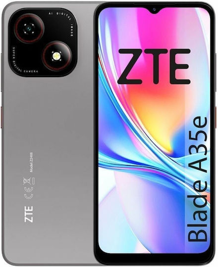 Telefon Mobil ZTE Blade A35e, Dual SIM, 2+4 GB RAM, 64GB, 4G, Silvery Gray