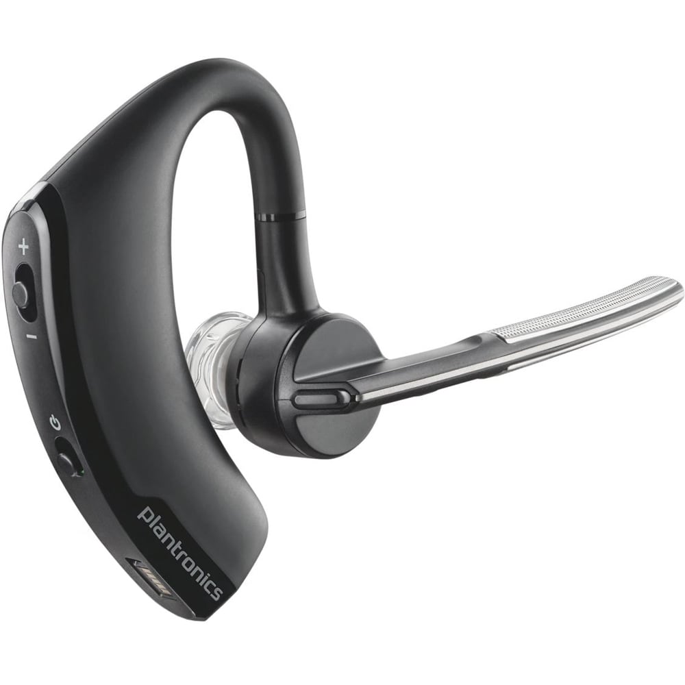 Casca Bluetooth Poly Plantronics  Voyager 5200 POTE16, Autonomie 7 Ore, ANC,  4 Microfoane, WindSmart, Conexiune Multipoint,  Negru - imagine 2