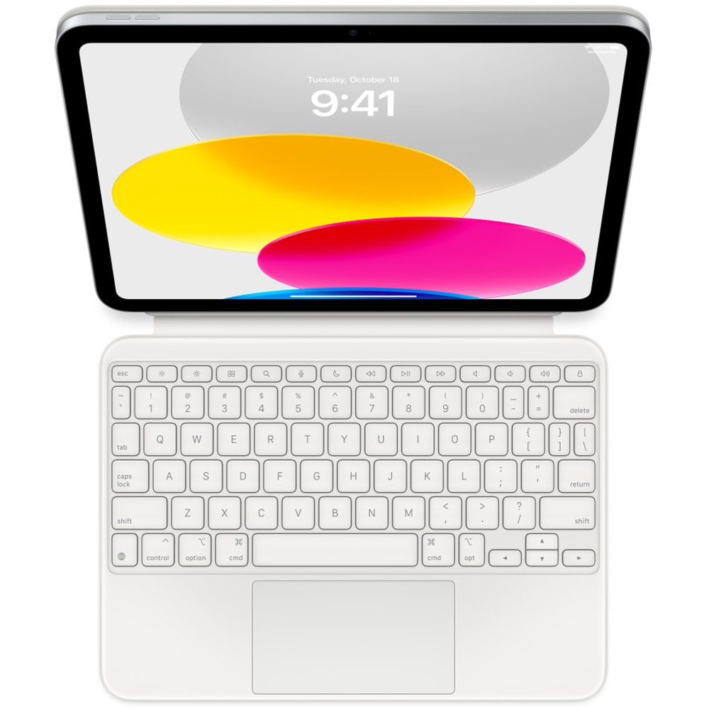 Tastatura Apple Magic Folio A2695, Layout International EN, pentru Apple iPad 10, Alb