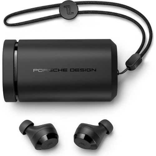Casti Sport Wireless Porsche Design PDT40, Active Noise Cancellation, Bluetooth, USB-C, Rezistenta la apa si praf IP55, Negru - imagine 3