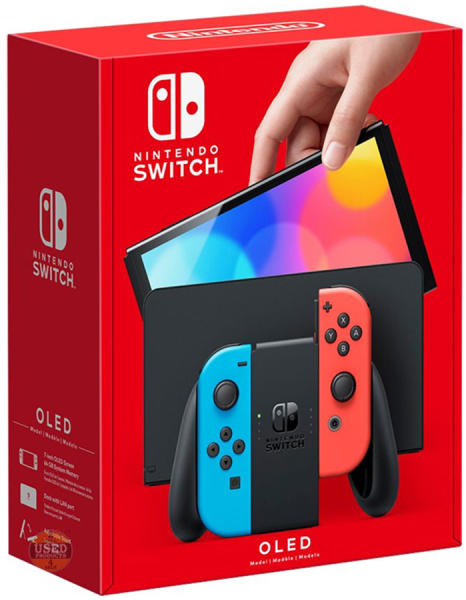 Consola Nintendo Switch OLED, 64 Gb, Black - imagine 3