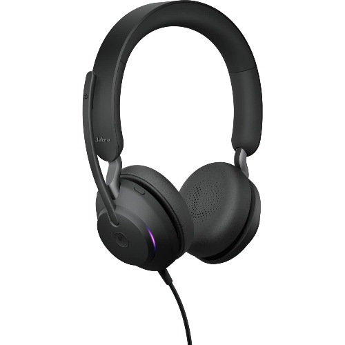 Casti Jabra, Evolve2 40, USB-A, 20 - 20000 Hz, stereo, 150 cm, negre - imagine 2