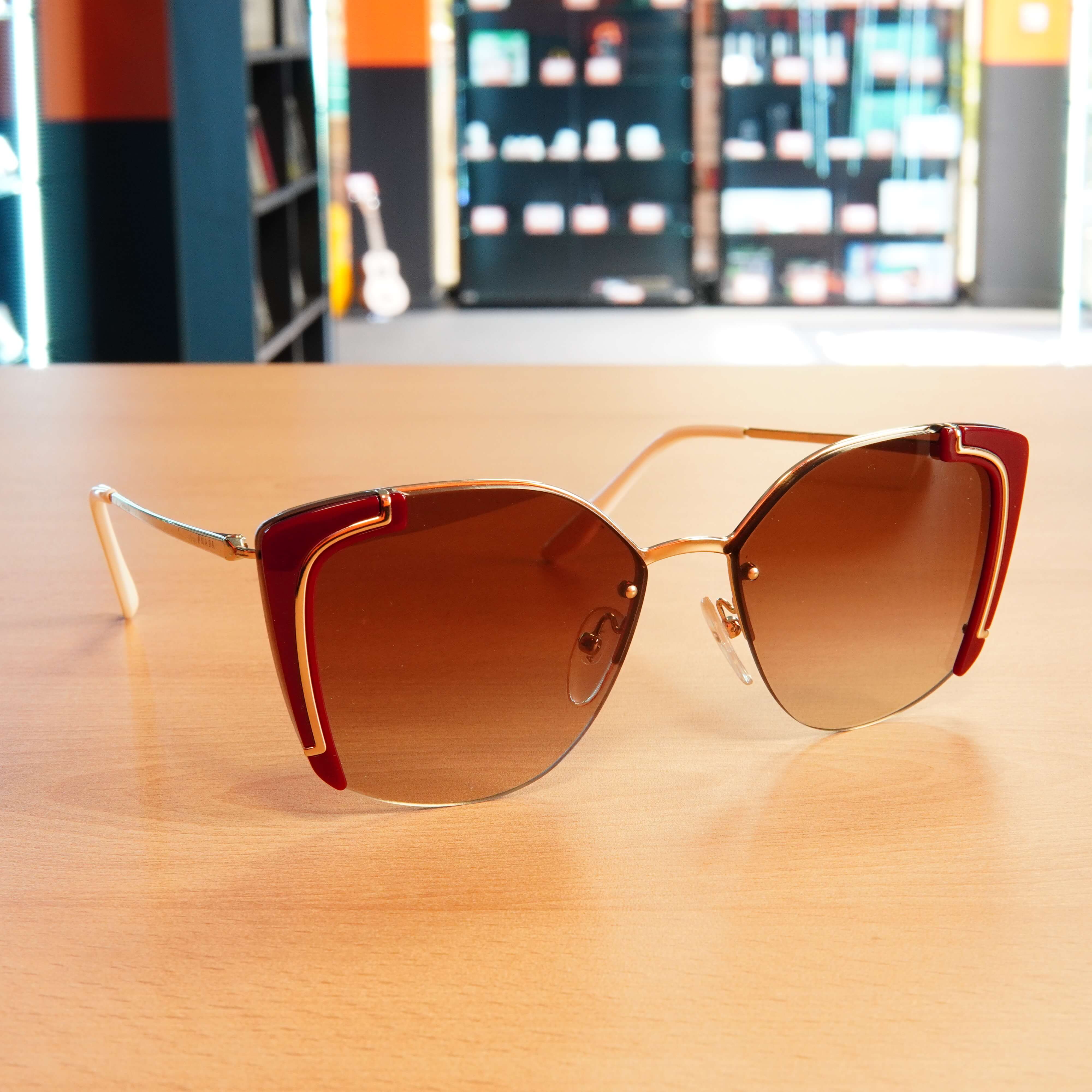 Ochelari de soare Prada SPR 59V, Cat Eye, 430-6S1, 64x16, 140 - imagine 3