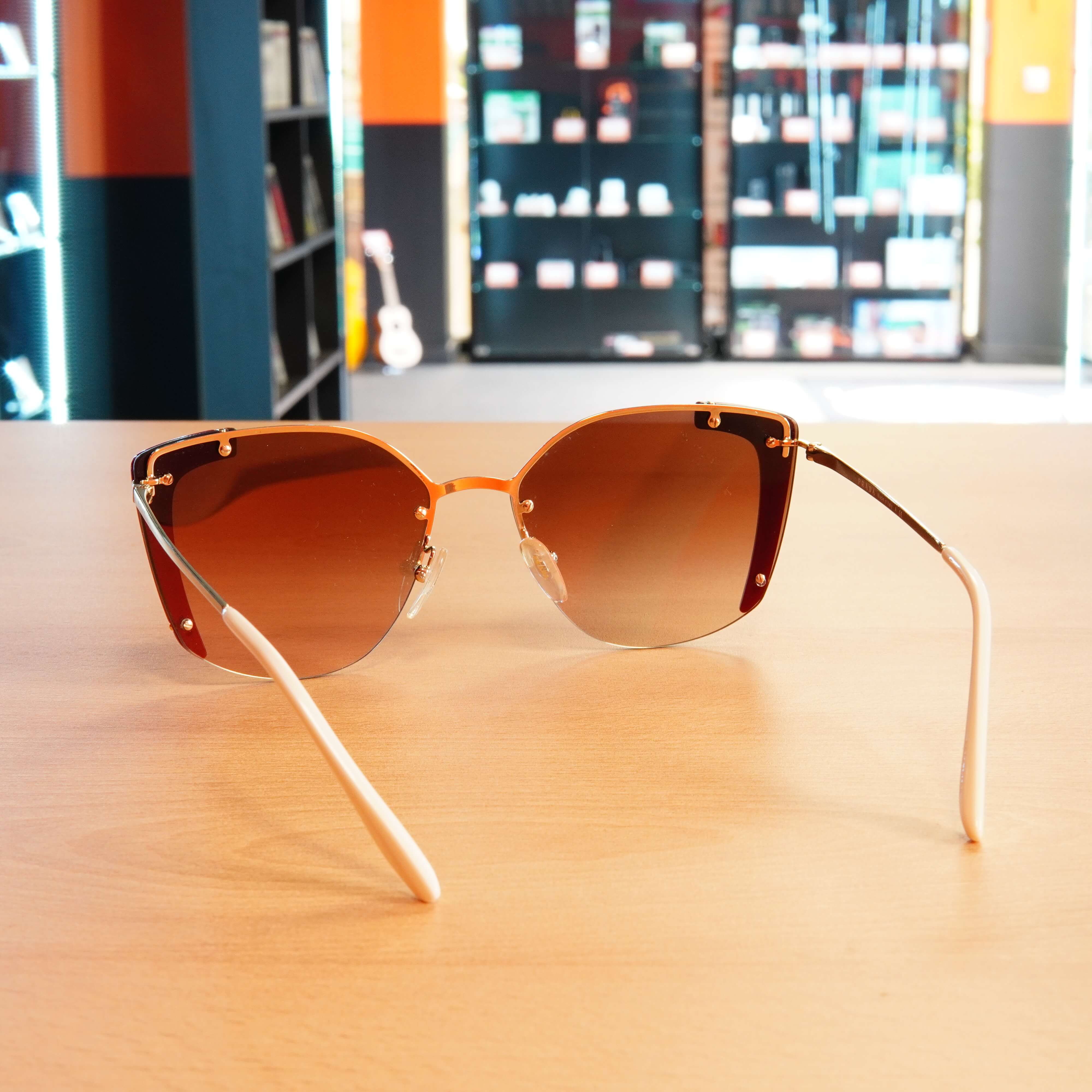 Ochelari de soare Prada SPR 59V, Cat Eye, 430-6S1, 64x16, 140 - imagine 4