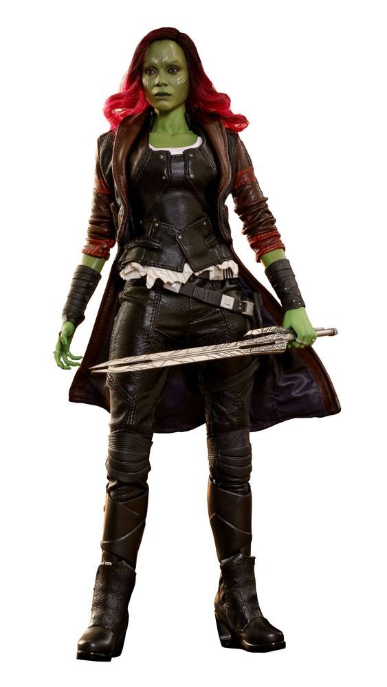 Figurina de colectie Hot Toys Guardians of the Galaxy Vol. 2 Movie Masterpiece Series 1/6, Gamora, 28 cm