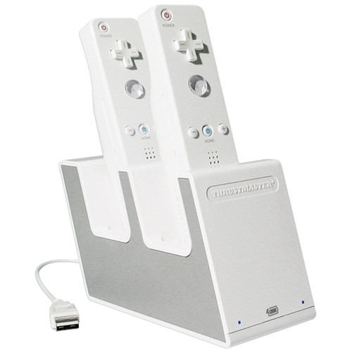 Statie de Incarcare Controllere Thrustmaster pentru Nintendo WII, Alb - imagine 2