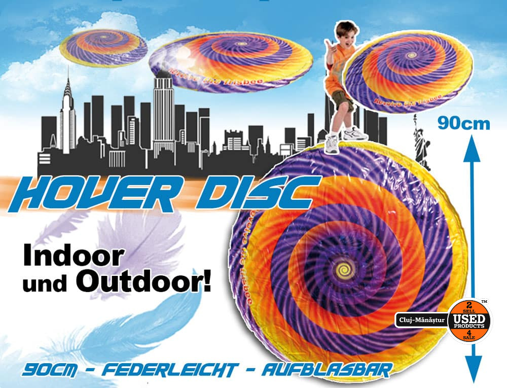 Hover Disc – Frisbee gonflabil, Dimensiune 91 cm - imagine 2