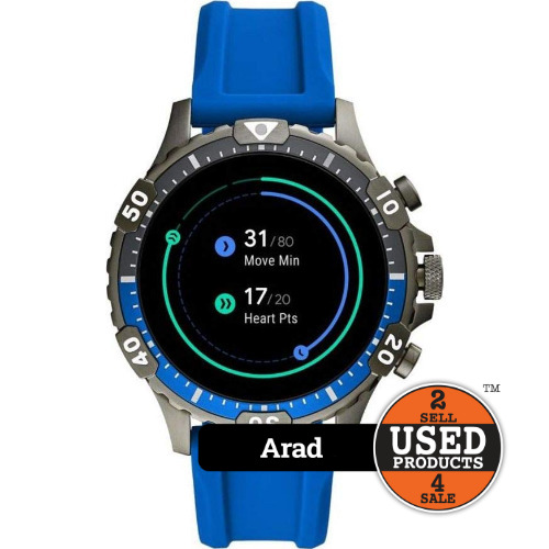 Smartwatch Fossil DW10F2, Gen 5th Garrett HR,Blue Silicone