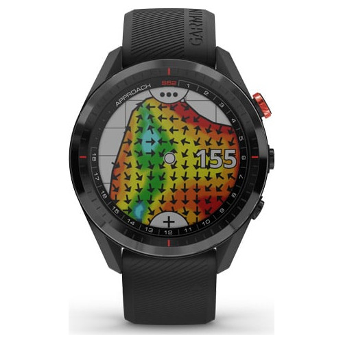 Smartwatch Garmin Approach S62, Barometru, Bluetooth, Wi-Fi, GPS, 5ATM, Compatibil iOS/Android, Negru