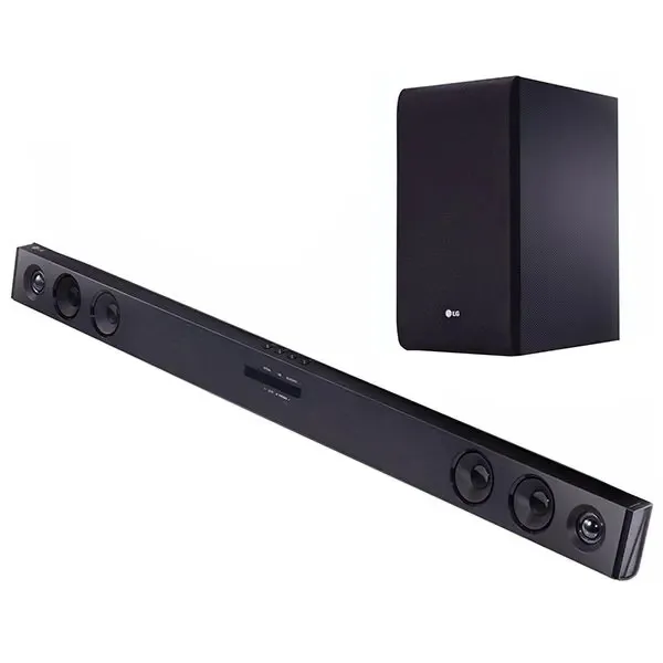 Soundbar LG SJ3, 2.1, Bluetooth, 300 W, Subwoofer Wireless, negru