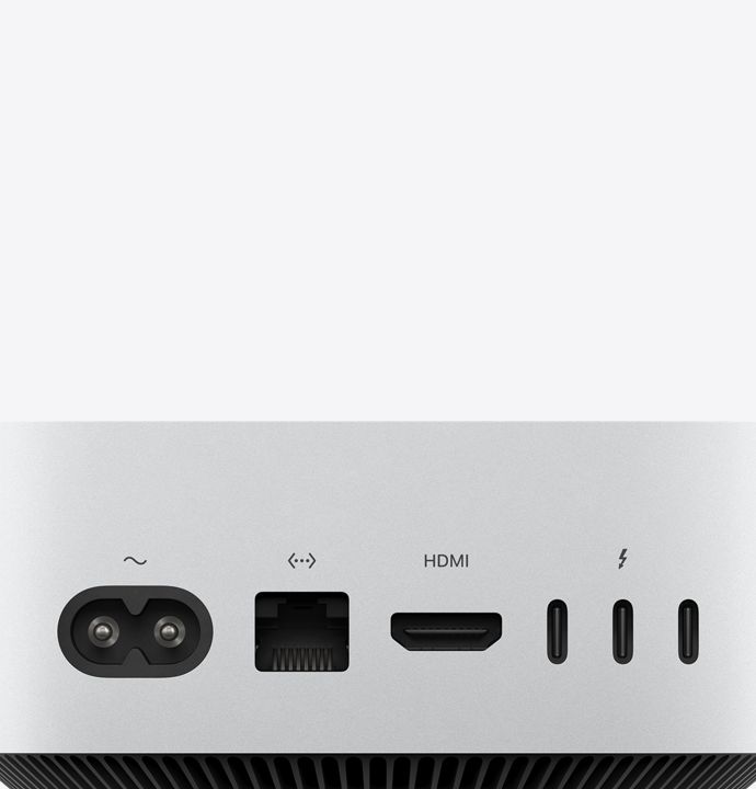 Apple Mac Mini 2026 A3534, Apple M6, 12 CPU, 12 GPU, 16 Gb RAM, SSD 256 Gb, Silver - imagine 3