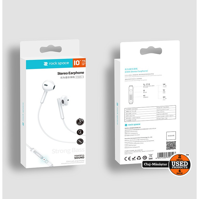 Casti audio In-Ear Usams EP-41, US-SJ453, Microfon, USB Type-C, 1.2m