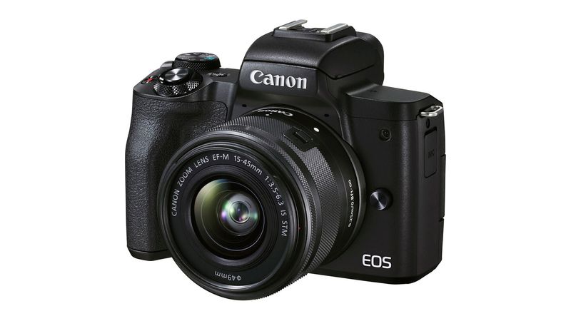 Aparat Foto Mirrorless Canon EOS M50 Mark II + Obiectiv EF-M 15-45 mm 3.5-6.3 IS STM