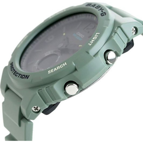 Ceas dama Casio Baby-G BGA-260-3AER, 42.4 mm, Quartz, Analog-Digital, Green/Black - imagine 3