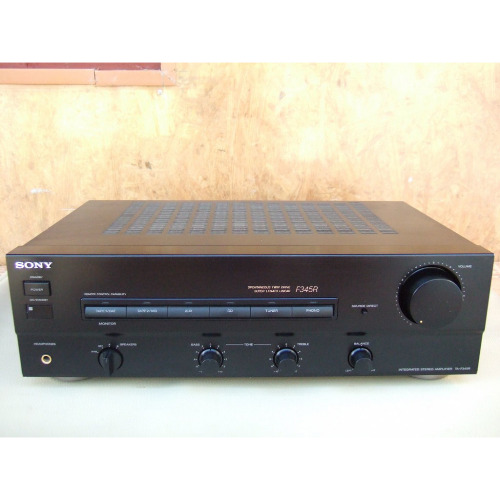 Amplificator Stereo Sony F345R, 140 W, 8-16 Ohmi, 7Hz - 100kHz, 5 Intrari, 4 Iesiri, Negru
