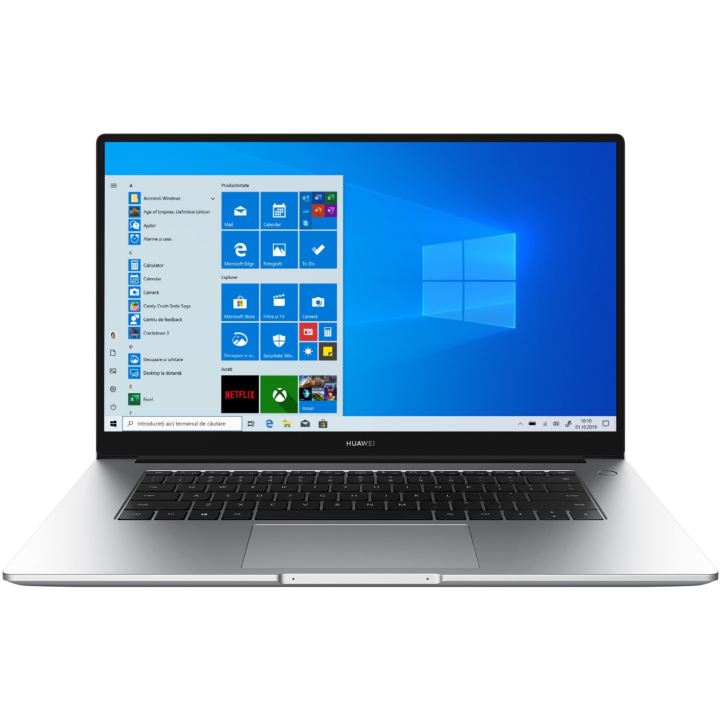 Laptop Huawei MateBook D15 15.6 Inch FHD IPS, AMD Ryzen 5 3500U 3.70 GHz, 8 Gb RAM DDR4, 256 Gb SSD, Radeon Vega 8, Mystic Silver - imagine 2