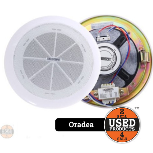Boxa de tavan DSPPA DSP802, 10W, 6.5 inch, 70-15kHz, White