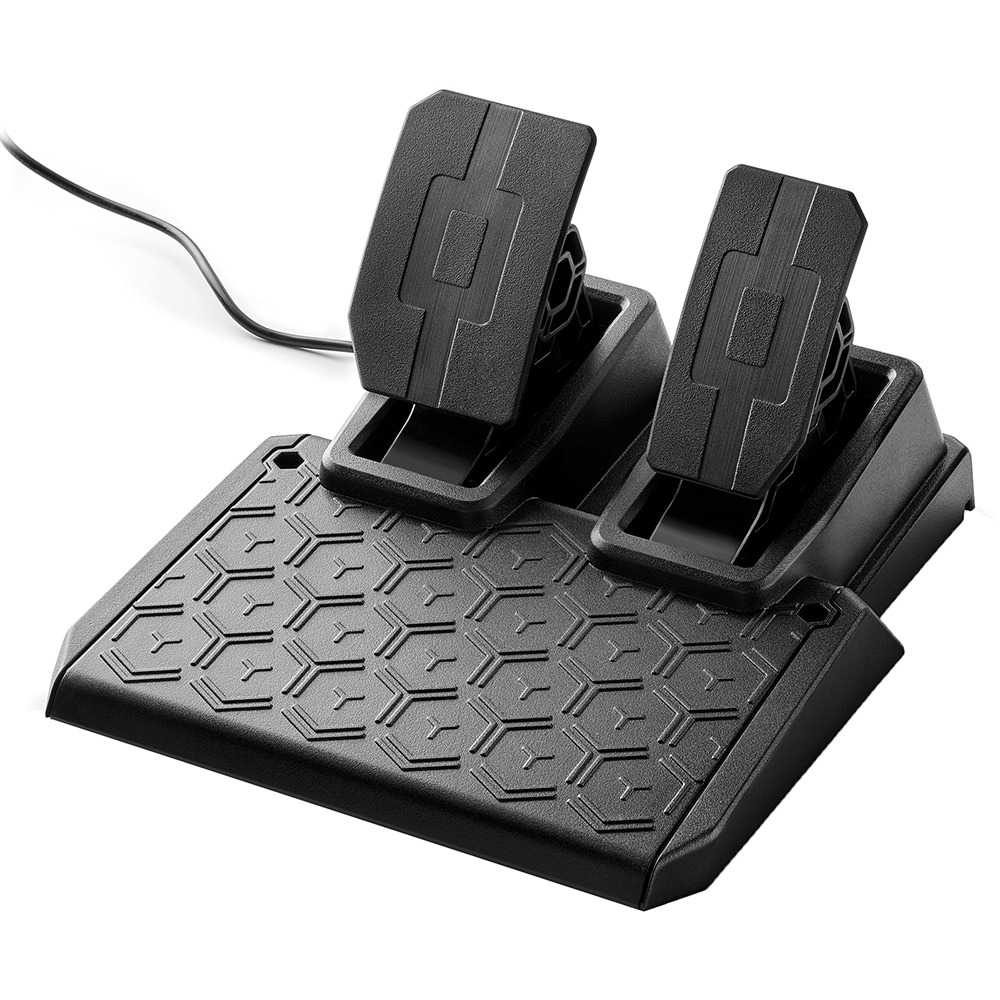 Set Volan + Pedale Gaming Thrustmaster T128-P, 13 butoane, Unghi de rotatie 900 Grade, Compatibil PlayStation 5, PlayStation 4, PC - imagine 2