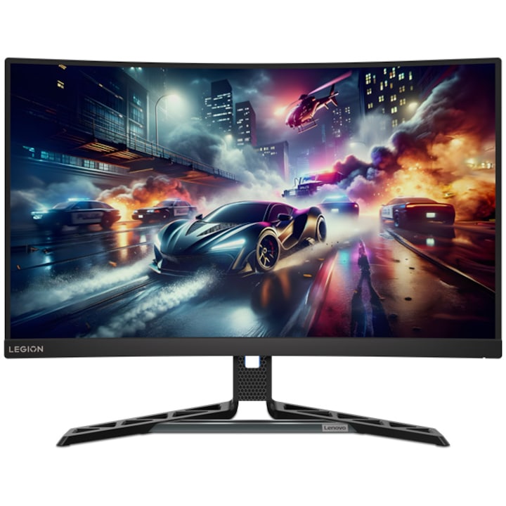 Monitor Gaming LED IPS Lenovo Legion Y27h-30, 27 inch, QHD, 2560x1440, 180 Hz, 0.5ms, Display Port, HDMI, FreeSync, Raven Black - imagine 3