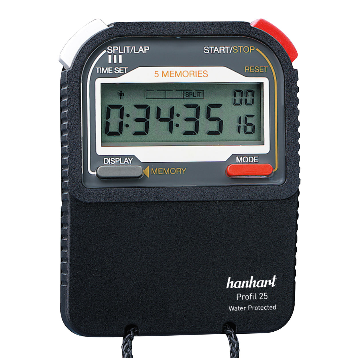 Cronometru Digital Profesional Hanhart Profil 25 225.1721-00, Memorie 25 timpi, Precizie 1/100 secunde