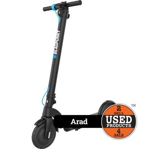 Trotineta electrica Blaupunkt ESC808, viteza max. 25 km/h (3 viteze), autonomie max. 20 km, pliabila, motor 350W, cruise control, roti 8.5 inch tubeless