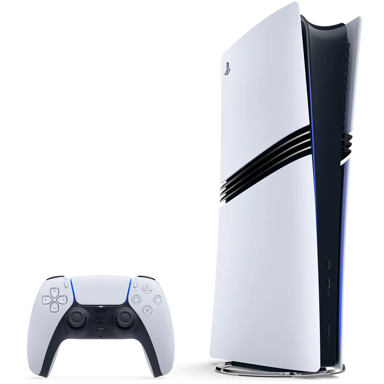 Consola SONY PlayStation 5 Pro Digital Edition (PS5), 2 TB, 2 Controllere, White - imagine 3