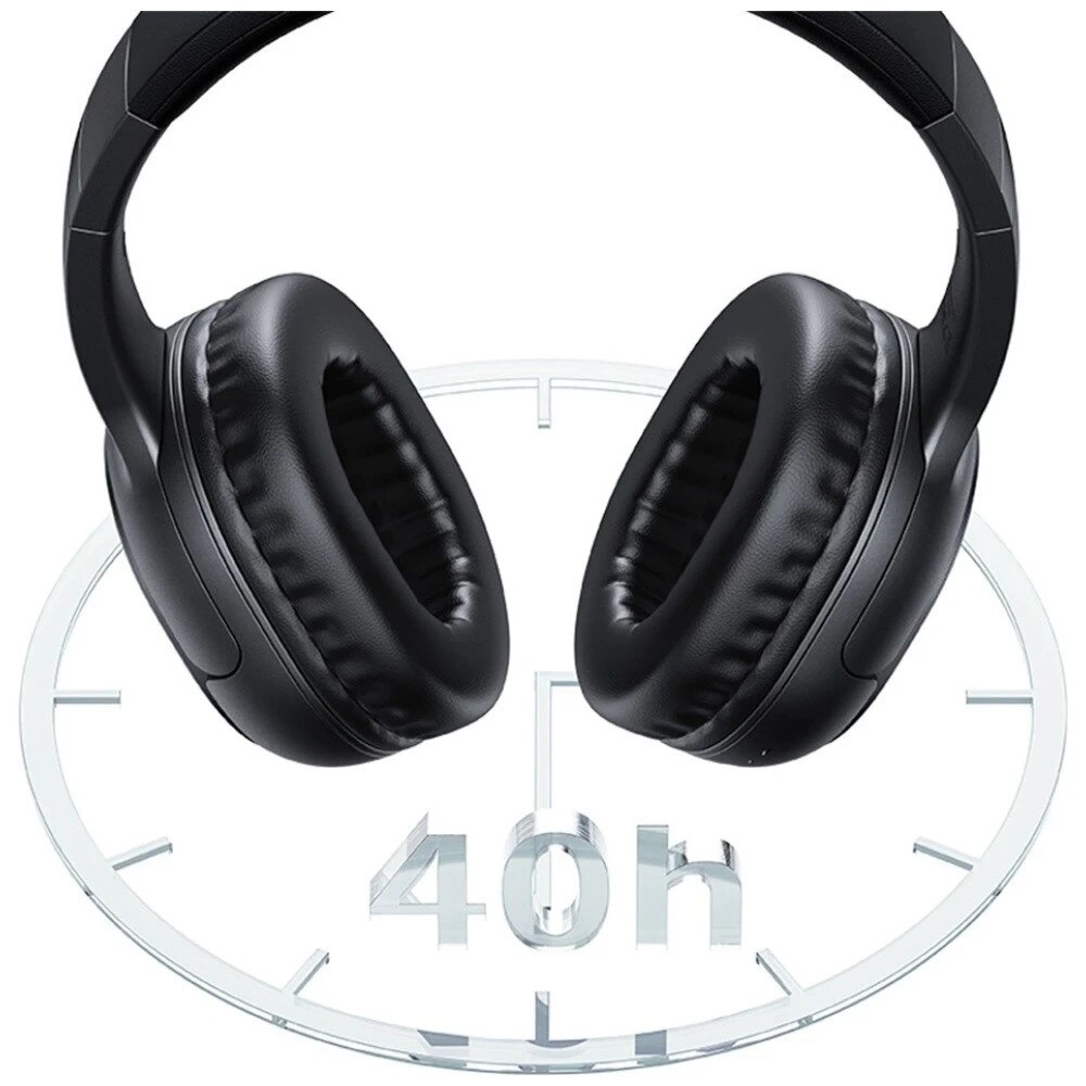 Casti USAMS YG23, Yun Series, BT 5.3, Over-Ear, 40H, Negru - imagine 5
