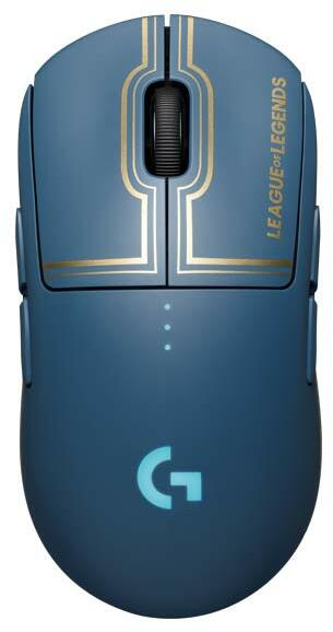 Mouse gaming wireless Logitech G Pro LightSpeed League of Legends Edition, Senzor Hero 25K DPI, Albastru