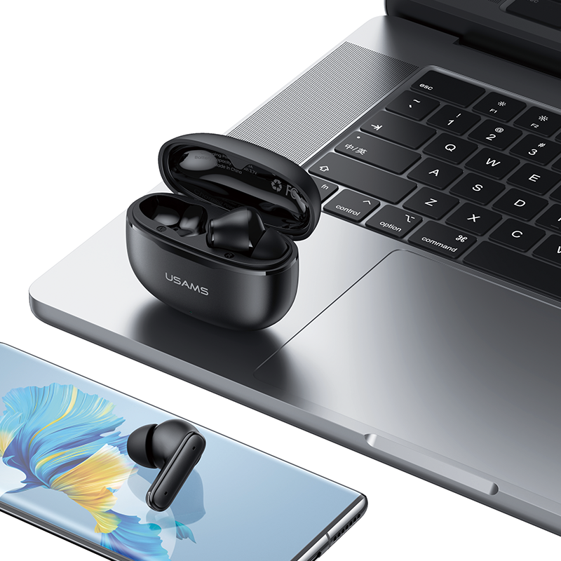Casti USAMS Echo E05, TWS, Bluetooth, In-Ear, Negru - imagine 3