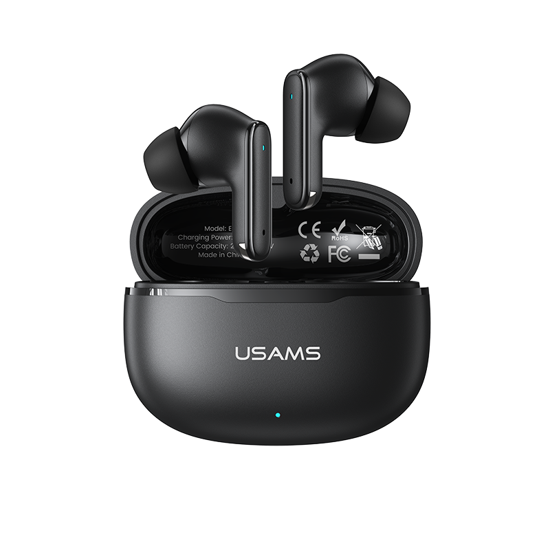 Casti USAMS Echo E05, TWS, Bluetooth, In-Ear, Negru