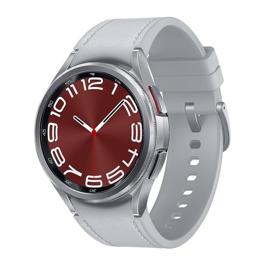 Smartwatch Samsung Galaxy Watch6 Classic SM-R950 43 mm, Bluetooth, WiFi, Ecran AMOLED, Silver - imagine 2