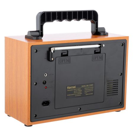 Boxa Kemai MD-1706BT , Radio, MP3 Player, Bluetooth, FM/AM/SW, USB, SD Card, Auriu - imagine 2