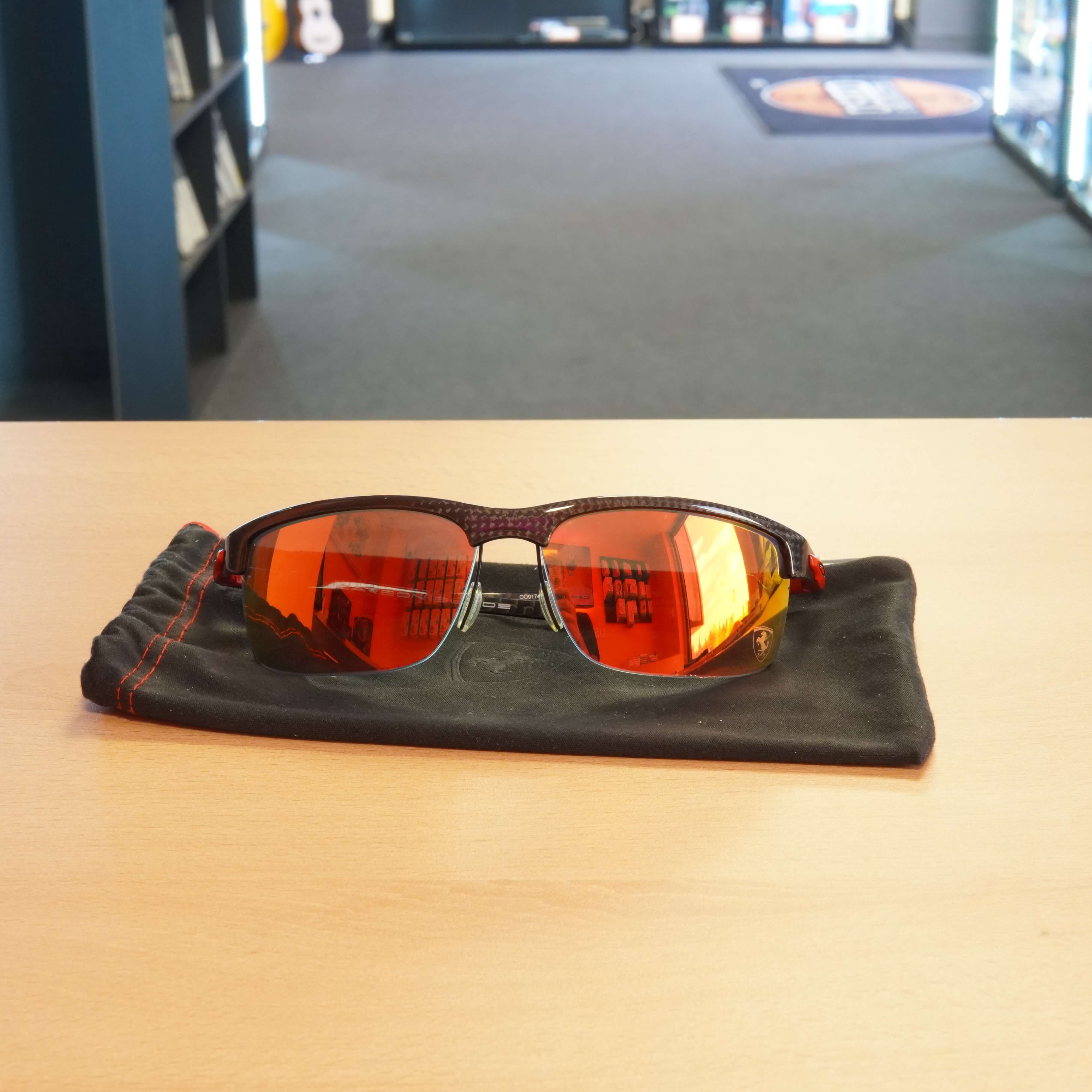 Ochelari Sport Oakley OO9174-06, Carbon Blade Ferrari Red Polarized, 66x10 121 - imagine 6