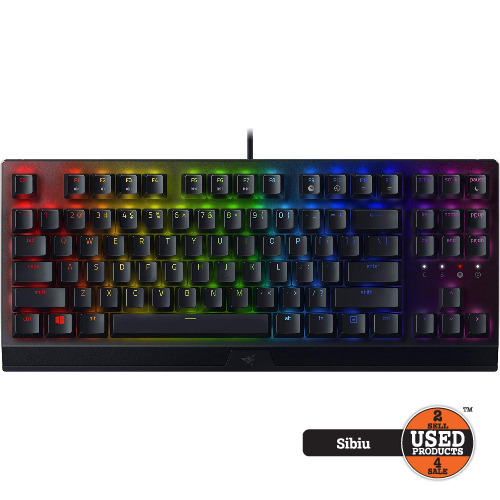Tastatura Gaming mecanica cu fir RAZER BlackWidow V3 Tenkeyless, US, negru