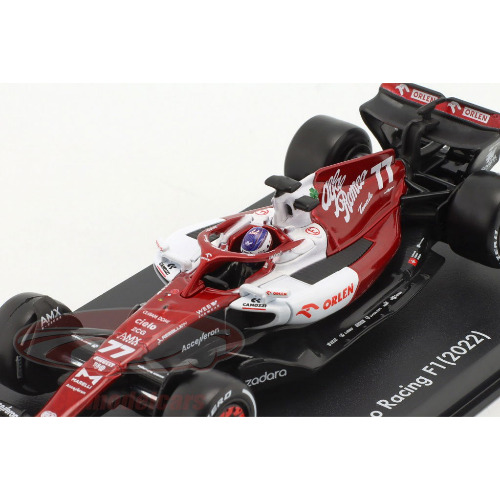Macheta auto Bburago - 1:43 RACE ,77 Bottas - Alfa Romeo F1 Team Orlen ,18-38068 - imagine 2
