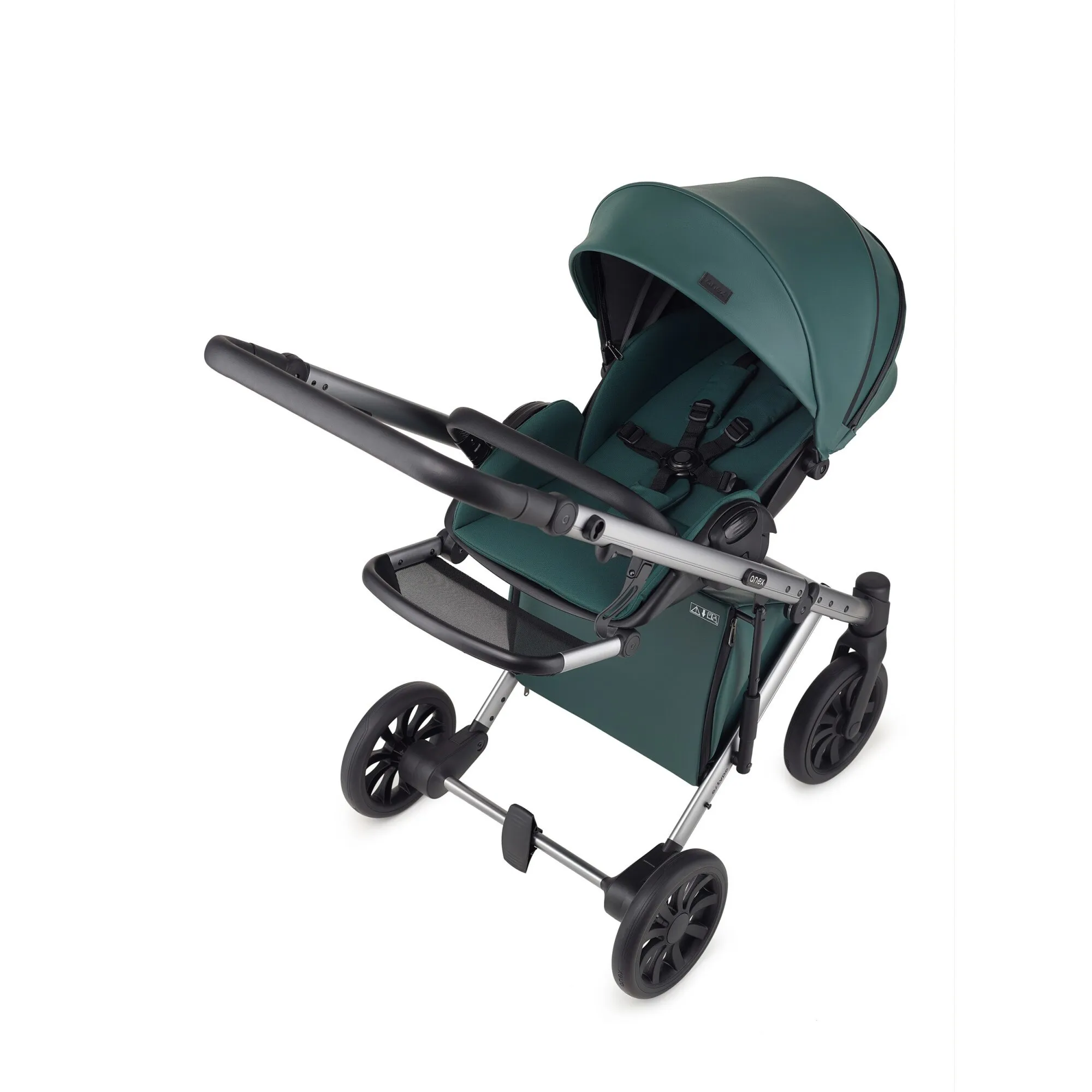Carucior pentru copii, 2-in-1 Anex e/type, Landou, Modul Sport Reversibil, Cadru Aluminiu, Verde - imagine 2