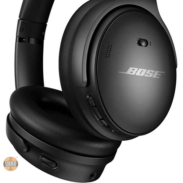 Casti wireless Over-Ear Bose QuietComfort 45, BT, MIC, ANC, Black - imagine 3