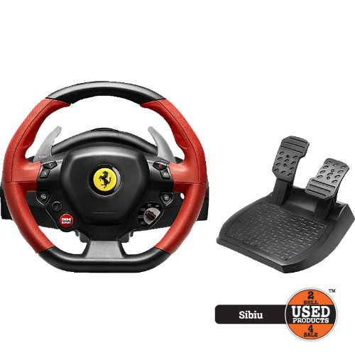 Volan Gaming Thrustmaster Ferrari 458 Spider cu Pedale, Xbox One, Rotire 240 Grade - imagine 2