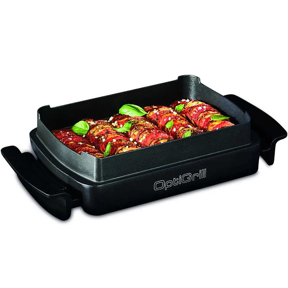 Grill Electric TEFAL OptiGrill+ GC714, 2000W, 6 Programe Automate, Placi Detasabile, Negru - imagine 3