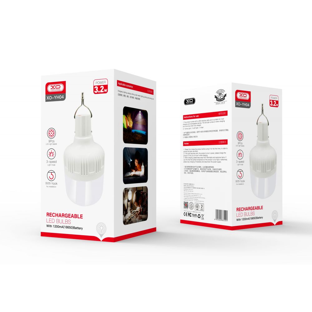 Lampa Suspendata XO YH04, Reincarcabila, 3 Setari de Putere, LED, 3.2 W (Produs NOU) - Garantie 24 LUNI