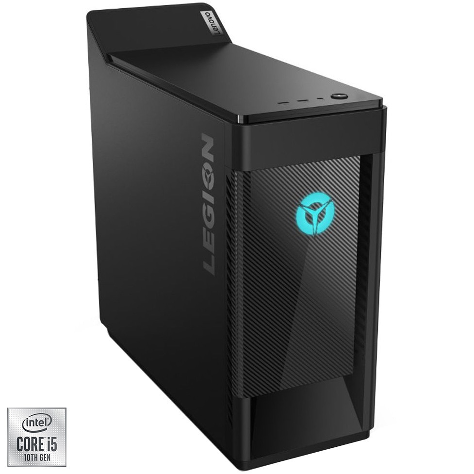 Desktop Gaming Lenovo Legion T5 28IMB05, i5-100400F, 32 GB RAM, 1 TB SSD + 1 TB HDD, RTX 2060, Negru - imagine 2