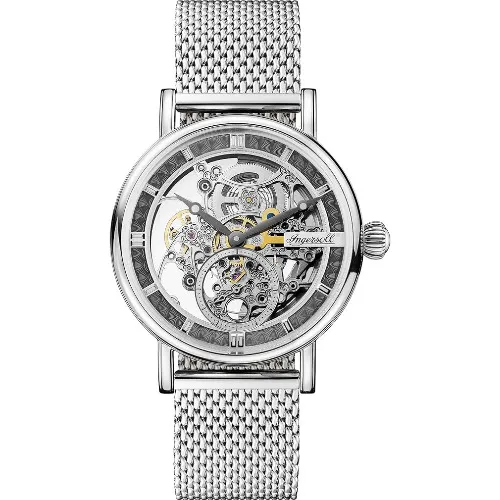 Ceas barbatesc Ingersoll The Herald 100405B, 40mm, Automatic, Cristal mineral, Otel inoxidabil, Latime curea 20mm, Buton push, 5 ATM, Analog