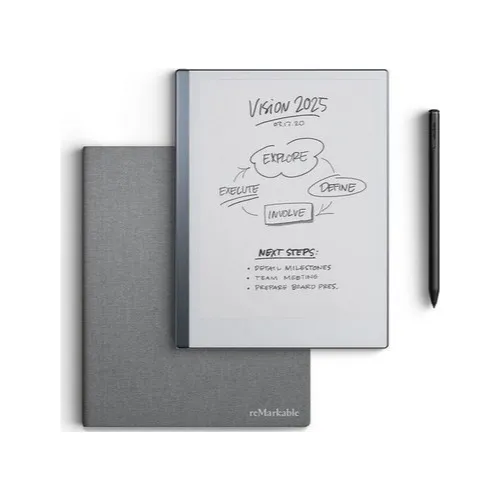 E-Book Reader reMarkable 2 RM110, 10.3 inch, 8 Gb, E Ink Carta Monochrome, Wi-Fi, Creion digital reMarkable RM210 + Husa reMarkable